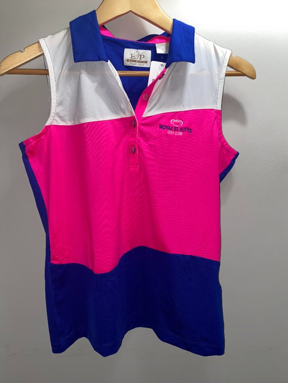 EP Pro womens sleeveless golf polo shirt size S